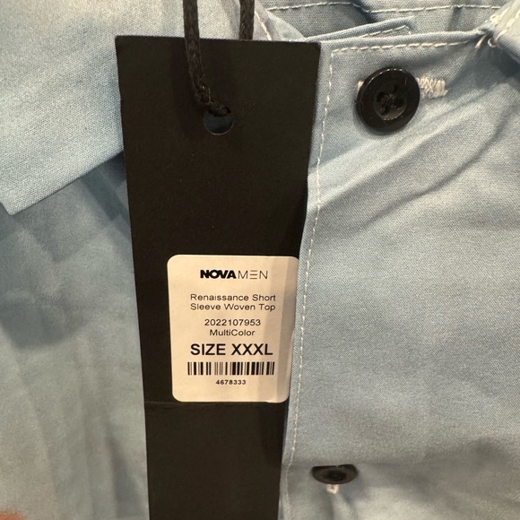 Renaissance Short Sleeve Woven Top - Multi Color - Picture 6 of 15